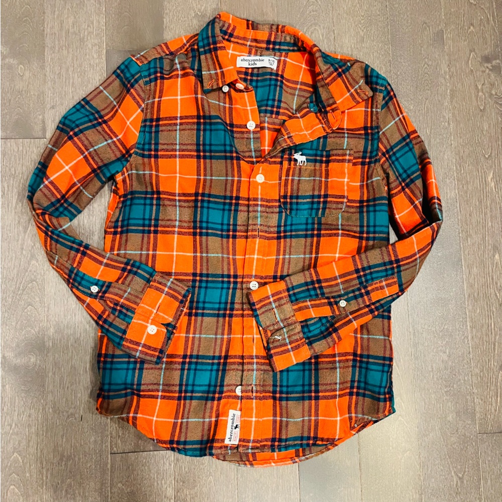 Abercrombie flannel shirt size 10 Like New